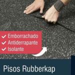 Piso emborrachado academia Rubber Kap - 5 mts x 1.00