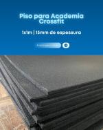 Piso Emborrachado academia 1x1 15 mm